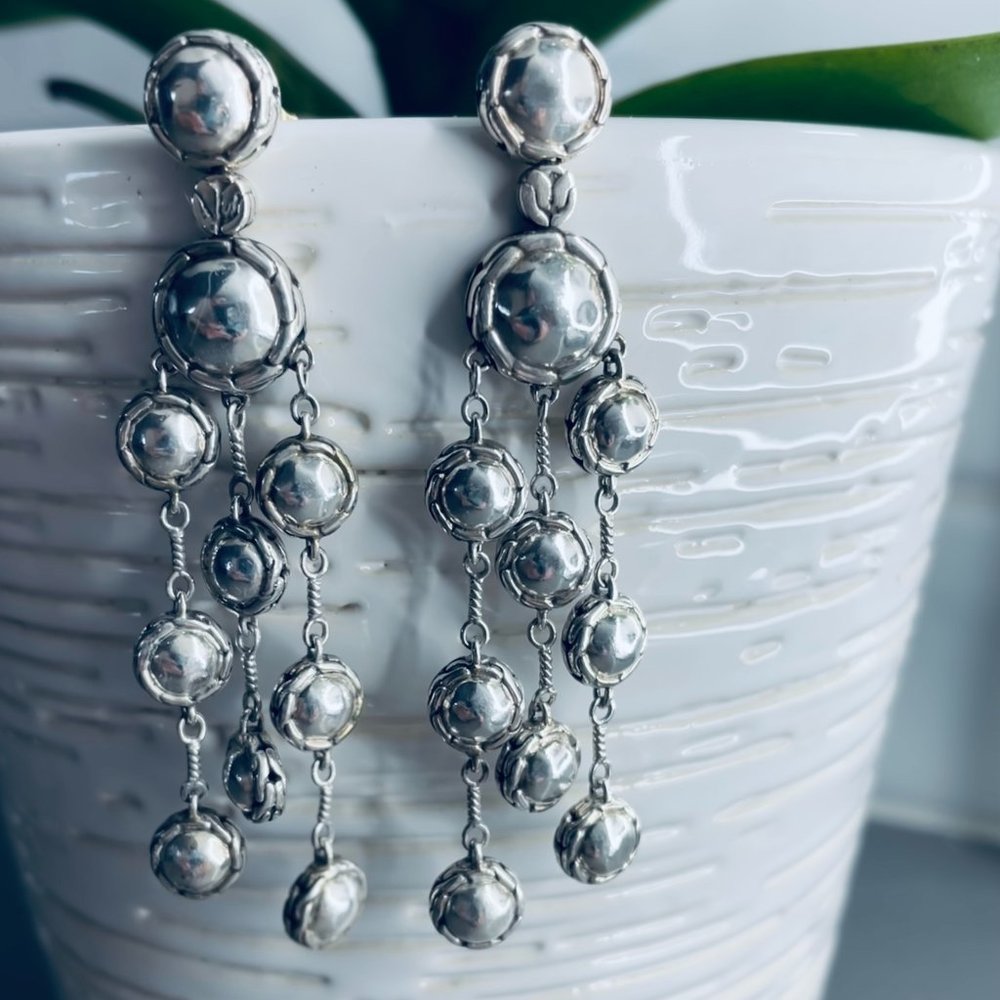 Authentic John Hardy Palu Chandelier Earrings